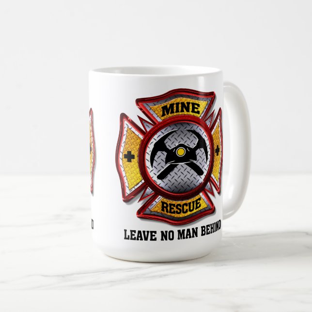 MINE RESCUE COFFEE MUG (Front Right)
