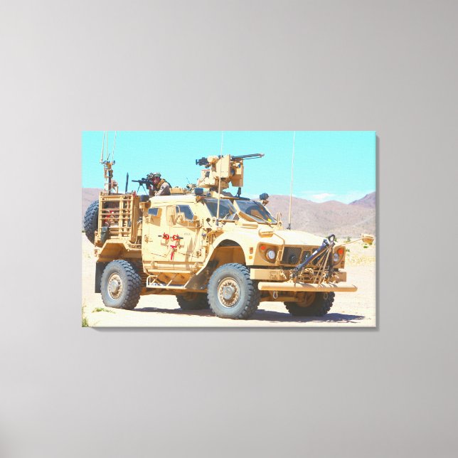 MINE-RESISTANT AMBUSH PROTECTED VEHICLE 24x36 Canvas Print (Front)