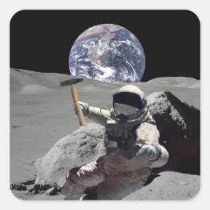 Mine The Moon Square Sticker