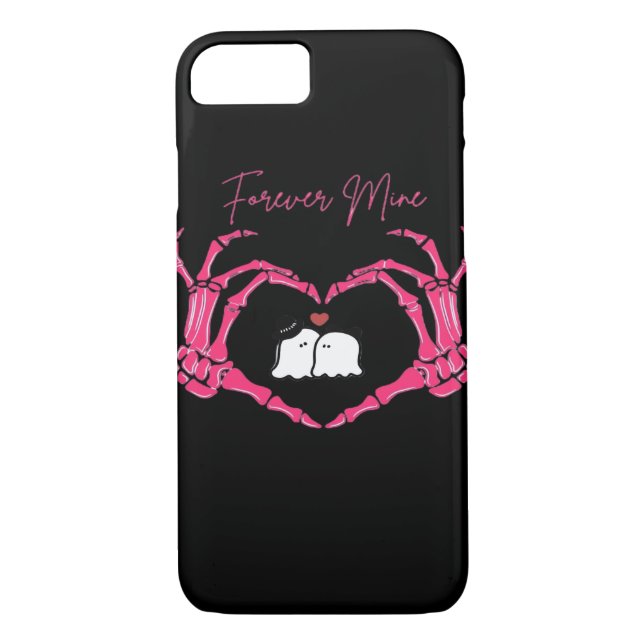 Mine, Valentines Day Classic - Skeleton Hands Hear Case-Mate iPhone Case (Back)