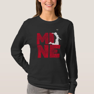 Mine Volleyball Player Team Girl Daughter College T-Shirt