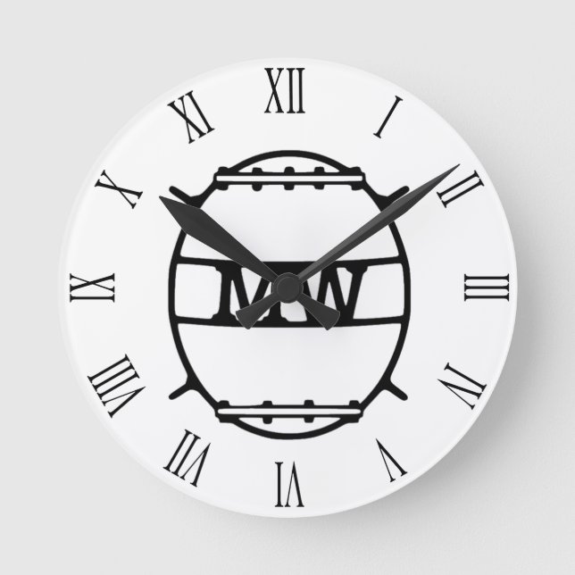 Mine Warfare, MW, badge  Round Clock (Front)