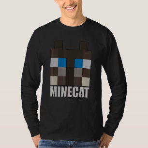 Minecat Block Blocky Cat T-Shirt