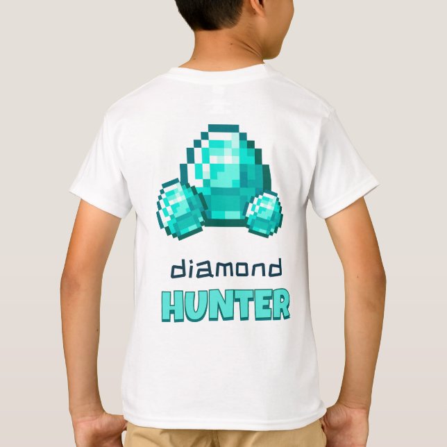 Minecraft Diamond Hunter T-Shirt (Back)