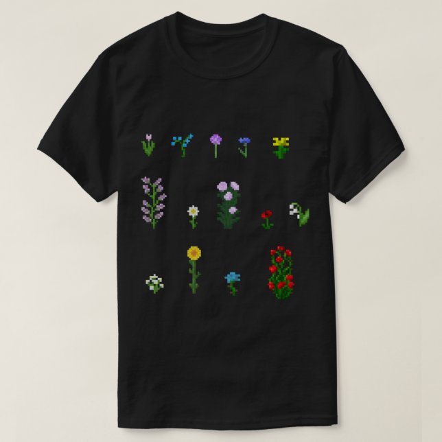 Minecraft flower mix pack  T-Shirt (Design Front)