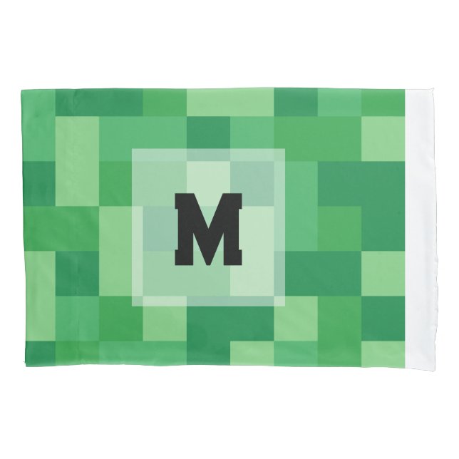 Minecraft Monogram Pillow case (Front)