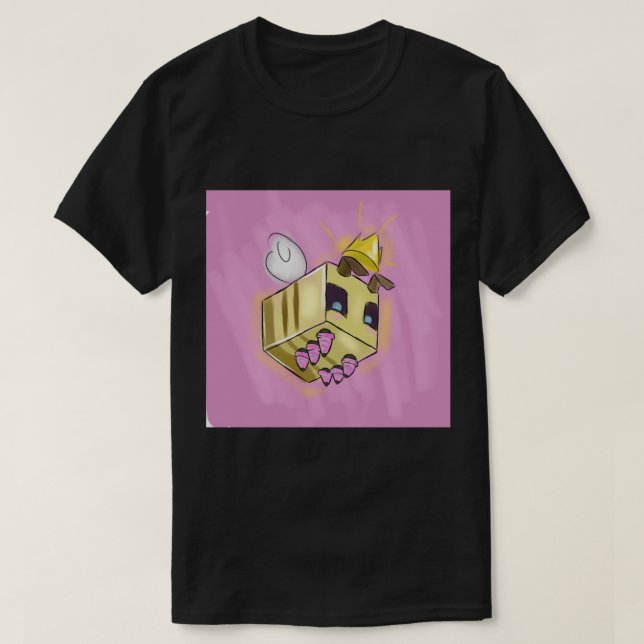 Minecraft Queen Bee Art  T-Shirt (Design Front)