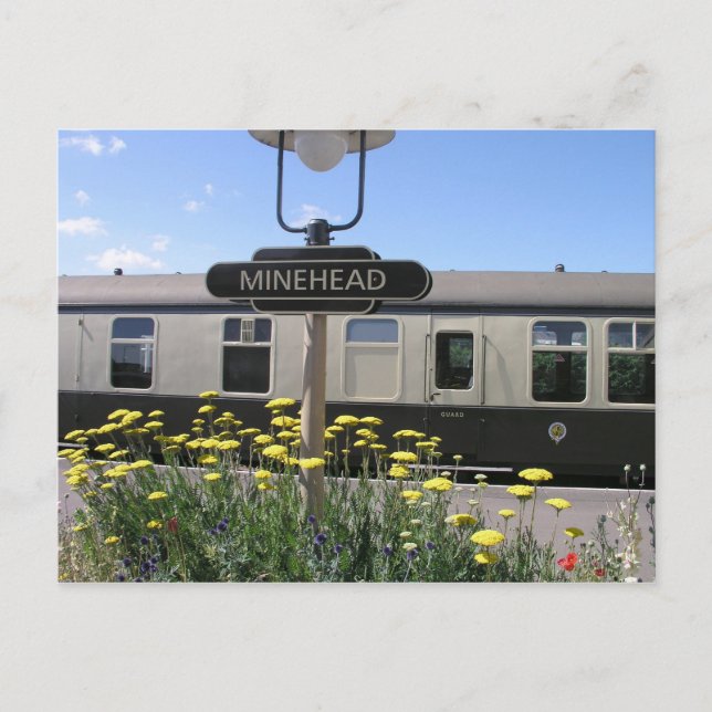 Minehead station, Somerset Postcard (Front)