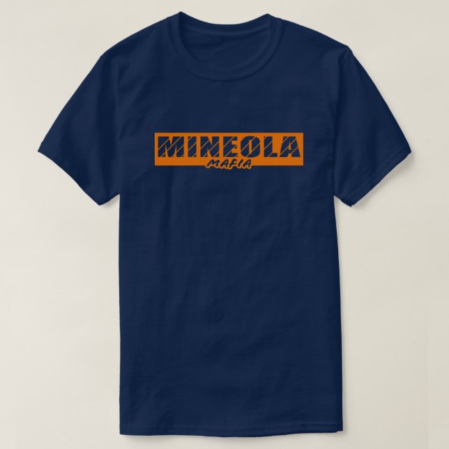 Mineola Mafia Block Design T-Shirt (Design Front)