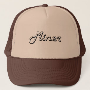 Miner Classic Job Design Trucker Hat