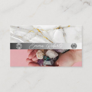Mineral Amethyst Crystal Quartz Texture Business C Card