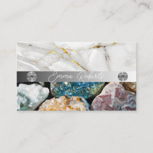 Mineral Amethyst Crystal Quartz Texture  Business  Card
