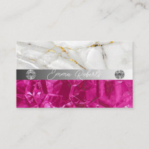 Mineral Amethyst Crystal Quartz Texture Business Card