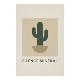 Mineral Silence - The graphic calm of the desert Poster