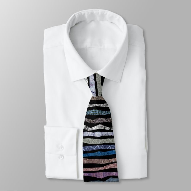 Mineral Stripes Tie (Tied)