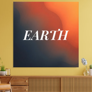 Mineral Vein - Earthy Organic Gradient Canvas Print