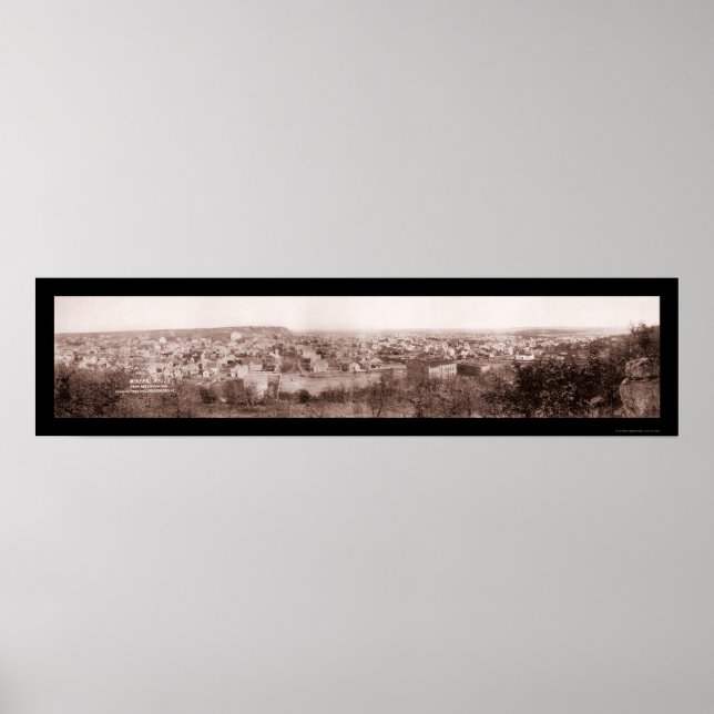 Mineral Wells TX Scene Photo 1906 Poster (Front)