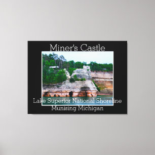 Miners Castle Lake Superior National Shoreline Canvas Print