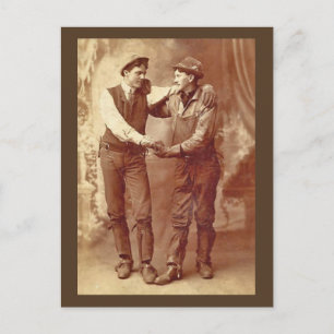 Miners in Love Postcard