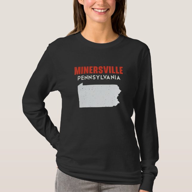 Minersville Pennsylvania USA State America Travel T-Shirt (Front)