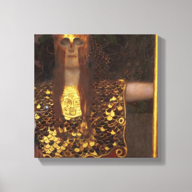 Minerva or Pallas Athena Canvas Print (Front)