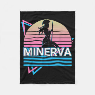 Minerva Roman Goddess Of Wisdon And War  Fleece Blanket