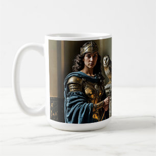 Minerva’s Silent Vigil - Roman Goddess Coffee Mug