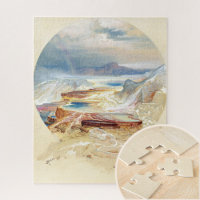 Minerva Terrace, Yellowstone  by Thomas Moran 