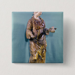 Minerva with an Owl, copy of a 6th century 15 Cm Square Badge