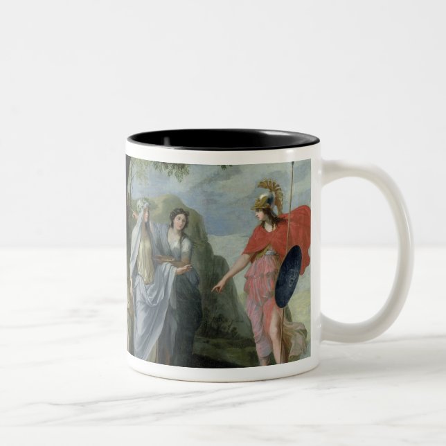 Minerva with the Muses Two-Tone Coffee Mug (Right)