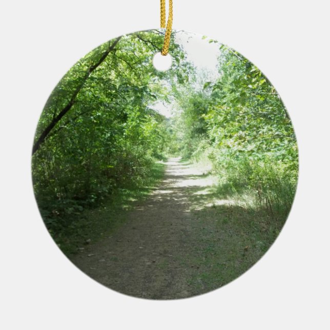 Mines of Spaine, Dubuque, Iowa Ceramic Tree Decoration (Front)