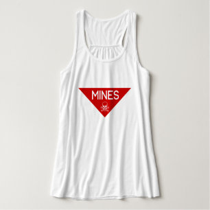 MINES SIGN SIGNAGE SYMBOL SINGLET