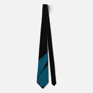 Ming Brush Modern Black Background Tie