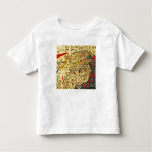 Ming Empire, ChinaPanoramic MapChina Toddler T-Shirt
