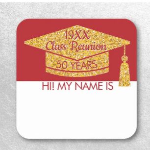 Mingle! Wear this class reunion name tag