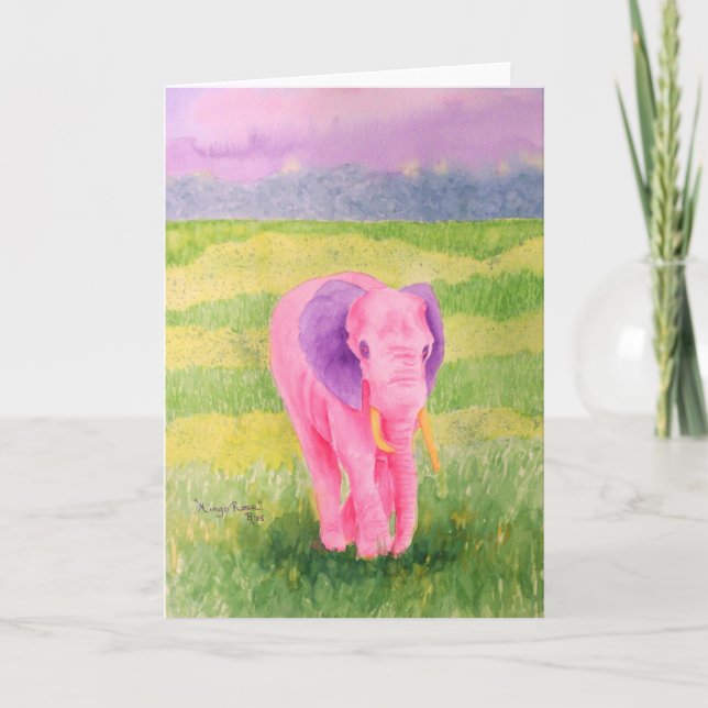 Mingo Rose Greeting Card (Front)
