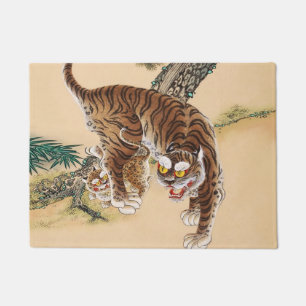 Minhwa Korean Ugly Tiger  Doormat