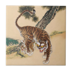Minhwa Korean Ugly Tiger  Tile