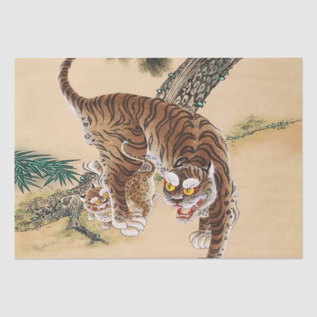 Minhwa Korean Ugly Tiger  Tissue Paper (Front)