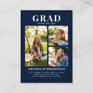 Mini 2026 Graduation 3 Photos Party Invitation