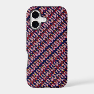 Mini Abstract Flip Flops Design (pink/red/navy)