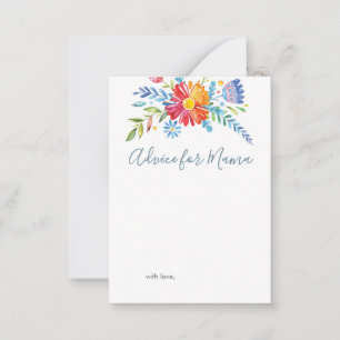 Mini Advice for new parents Baby Shower cards