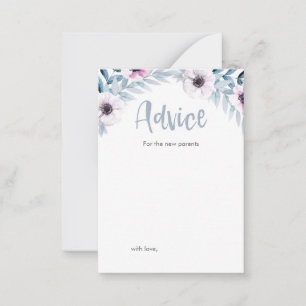 Mini Advice for new parents Baby Shower cards