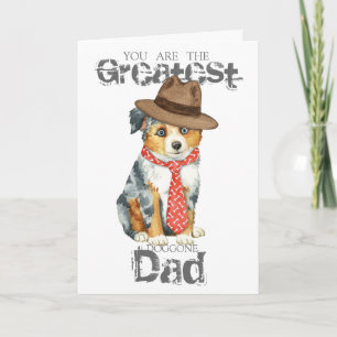 Mini American Shepherd Dad Card