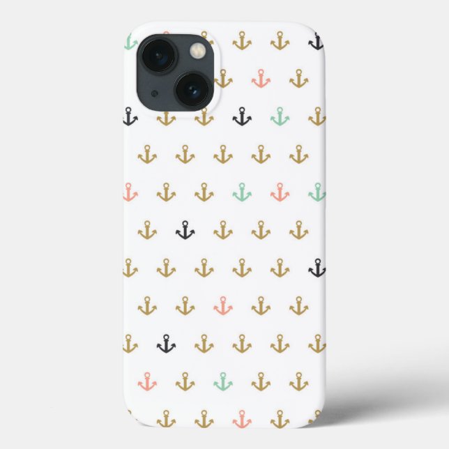 Mini Anchor Pattern Case-Mate iPhone Case (Back)