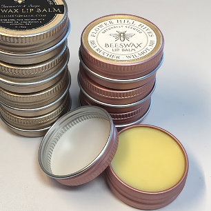 Mini Apiary Heraldic Bee Lip Balm or Candle Label 