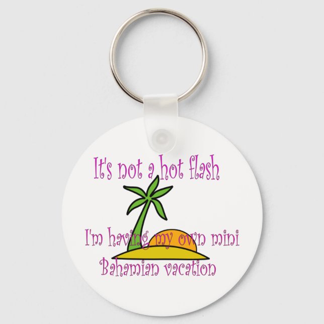 Mini Bahamian vacation Key Ring (Front)