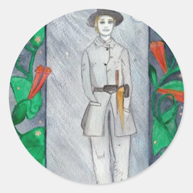 Mini Ball #1 Classic Round Sticker (Front)