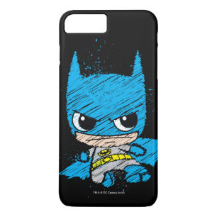 Mini Batman Sketch iPhone 8 Plus/7 Plus Case