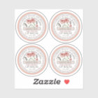 Mini Beeswax Lip Balm Lid Label Pink Garden Rose